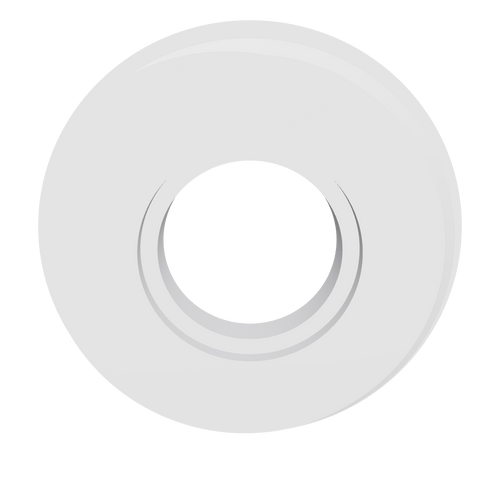 Whirlpool-Filterdeckel Ø 130 mm aus PETG in Grau – 3D-Ansicht, passend für Kartuschen wie Magnum CS135M und Pleatco PCST120