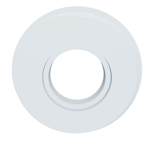 Whirlpool-Filterdeckel Ø 130 mm aus PETG in Misty Blue – 3D-Ansicht, passend für Kartuschen wie Magnum CS135M und Pleatco PCST120